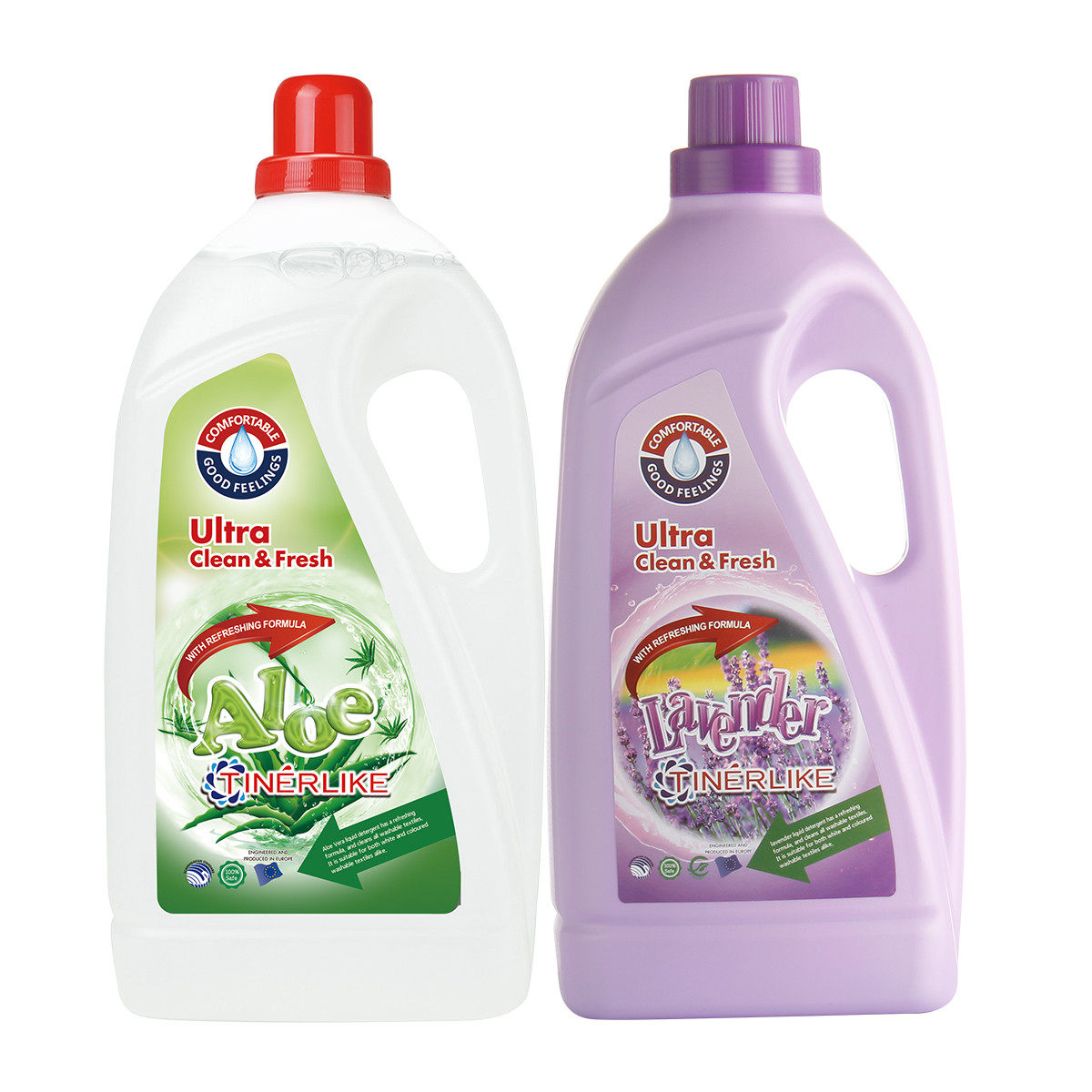 Tianlun love laundry detergent European original bottle imported lavender fragrance lasting 3kg * 2 bottles promotional household