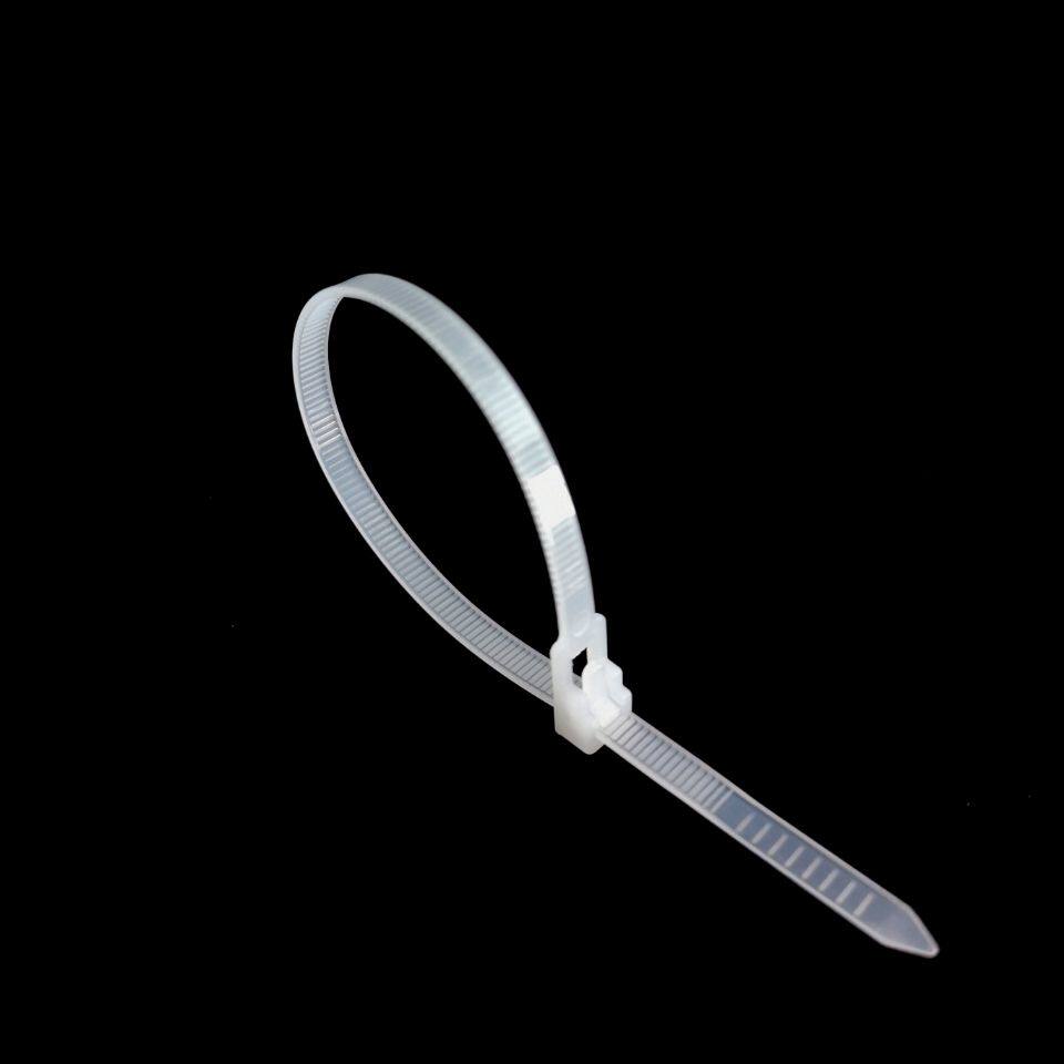 Strong buckle white black can be loosely disassembled and reused national standard live buckle nylon cable tie length 100 to 450mm