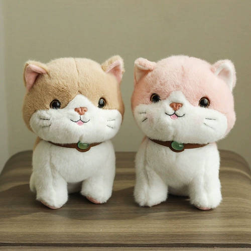 Милая плюшевая кукла, успокаивающая игрушка, кот, котенок