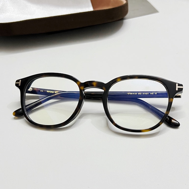2026 New Tortoiseshell Color Eyeglass Frame 5795-K-B Original High-Quality Acetate Black Frame Can Be Fitted with Lenses