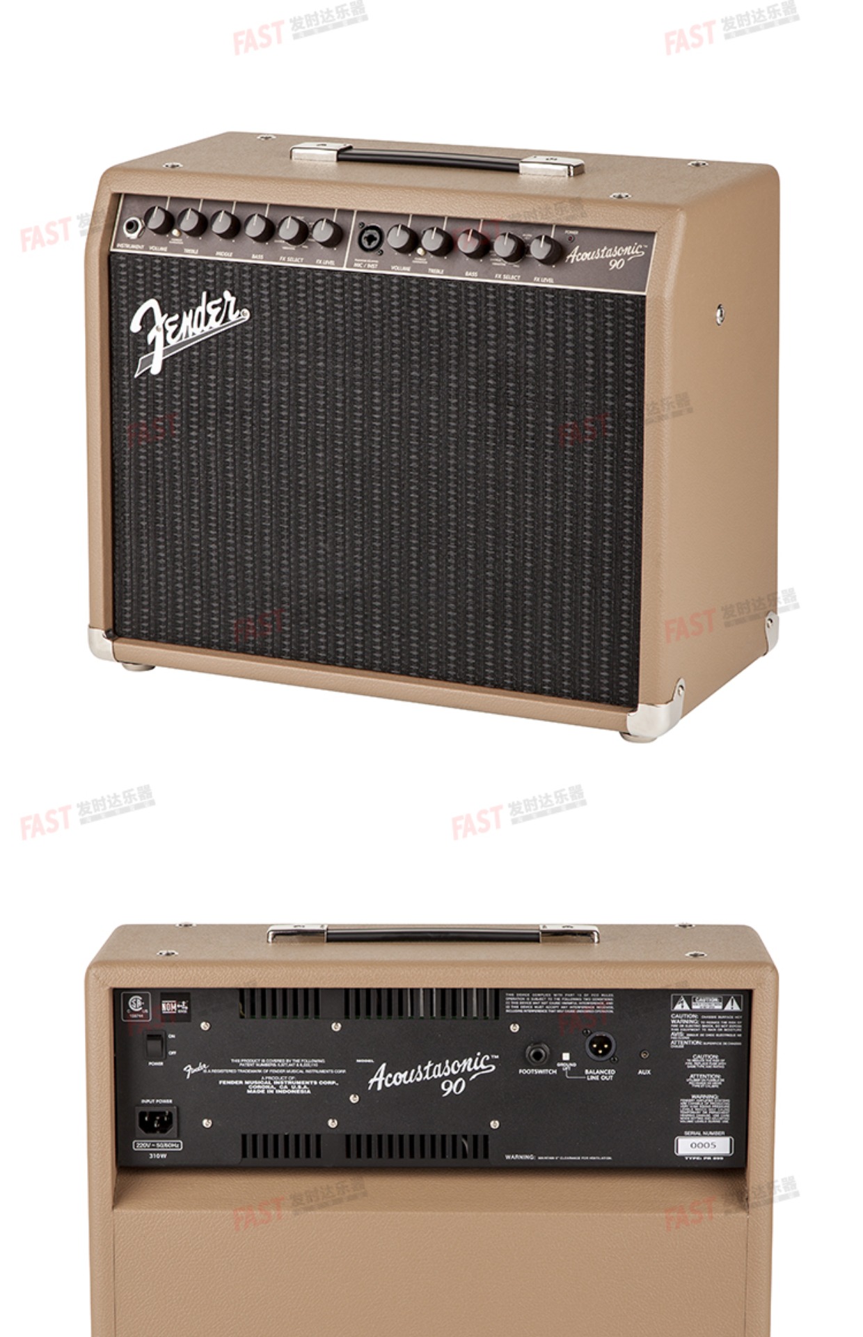Fender Fanta Acoustasonic 90 Loa Guitar điện Sản xuất tại Trung Quốc - Loa loa loa yamaha