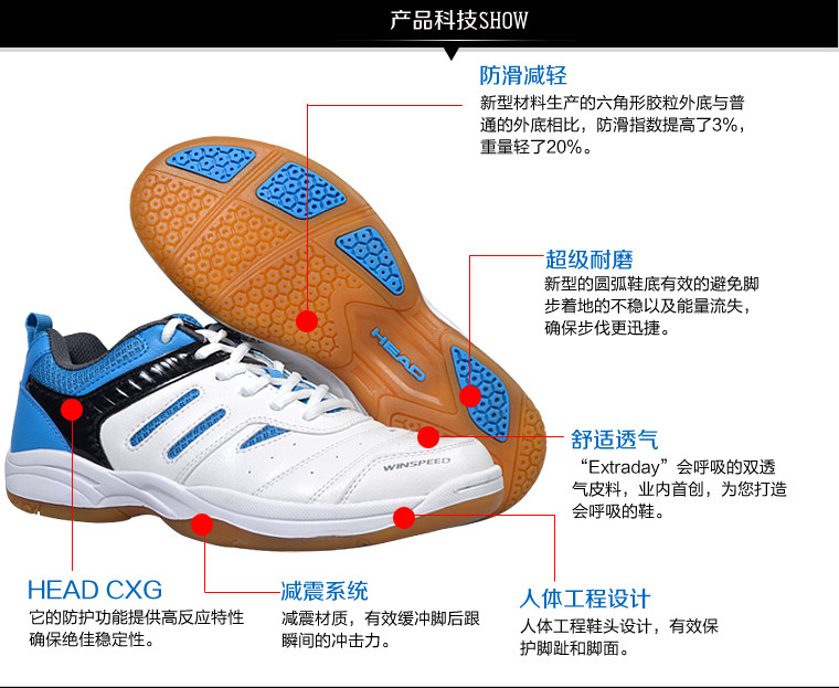 Chaussures de Badminton uniGenre - Ref 850214 Image 7