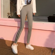 Quần tây nữ mới slim 2018 thu đông chic thời trang slim hoang dã cộng với quần legging nhung dày