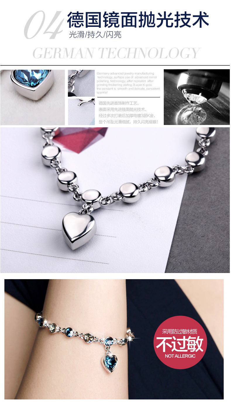 12 vòng đeo tay chòm sao nữ 12 Mặt dây chuyền pha lê Áo - Vòng đeo tay Cuff vòng đeo tay nam
