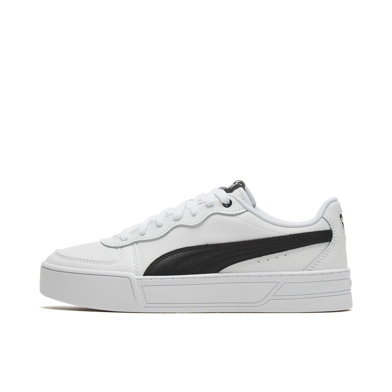 Puma Skye Leather Street Style Low-Top Sneakers Women's White and Black 374764-02