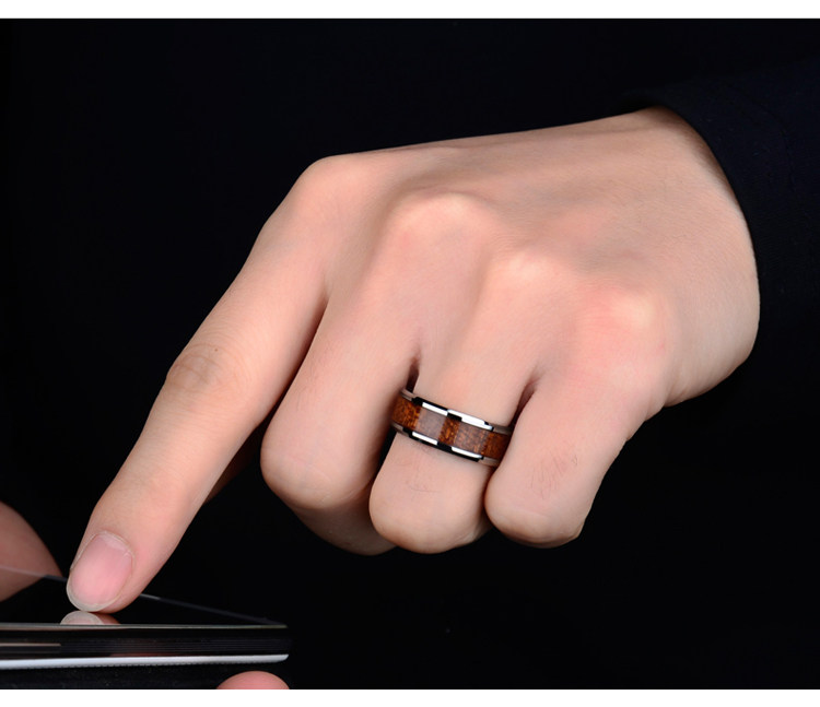 Bague homme en Alliage argent plaque plaque or - Ref 3086438 Image 29