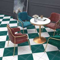  Nordic simple and fresh Geometric balcony Kitchen living room Bathroom Bathroom 300×300 flower piece wall and floor tiles