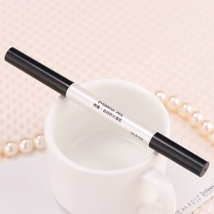 Authentic Mary Jia hai đầu tự động không thấm nước bút chì lông mày Duckbill phẳng refill Màu sắc tự nhiên lâu dài với bàn chải lông mày - Bút chì lông mày / Bột / Stick