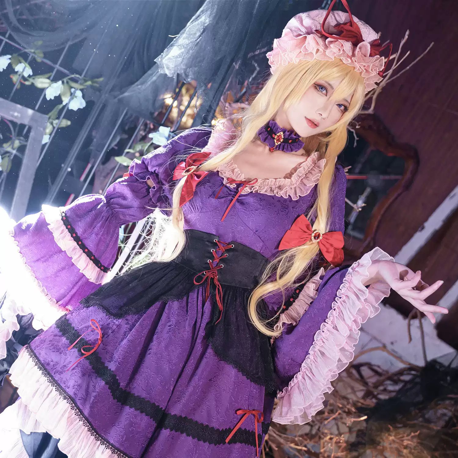 尾款】星雨魔法店原創東方Project二設東風谷早苗cosplay巫女服