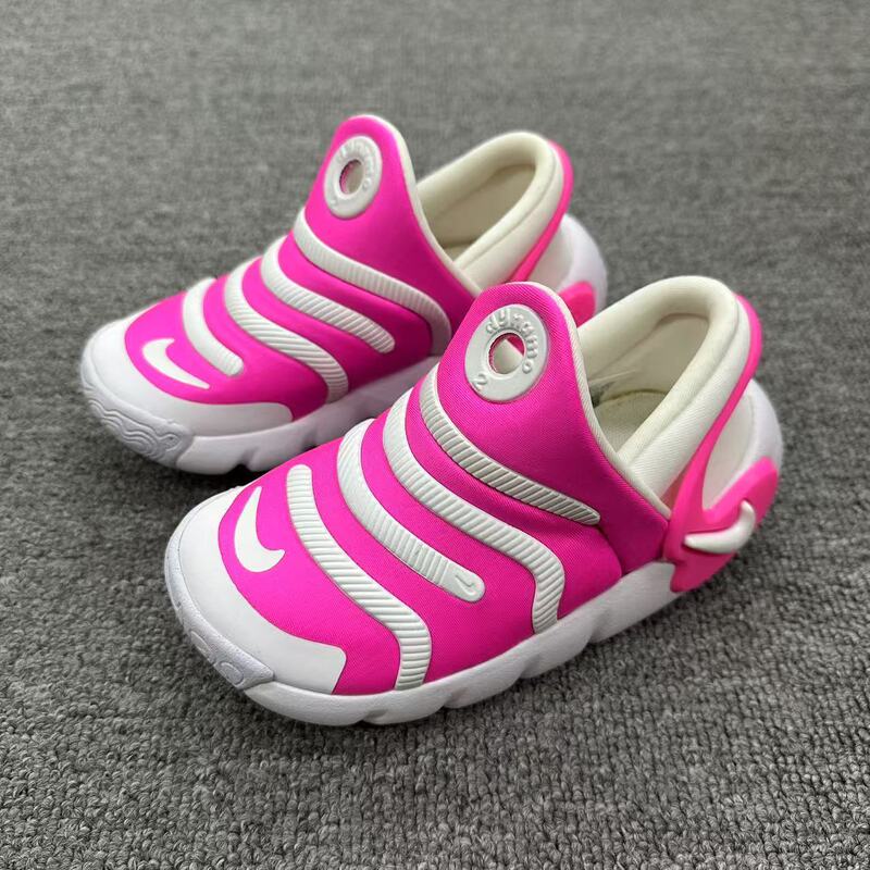 Authentic Nike Caterpillar Slip-On Lightweight and Comfortable Sports Casual Running Shoes for Infants and Young Children Fd0553-600