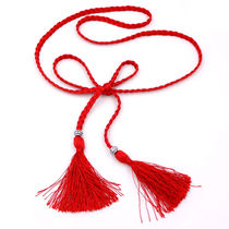 Hanfu hair accessories Flow Su Decorative Belt art Brief about 100 Lap Dress Bohemian Wind Waist Rope Thin Waist Chain Woman