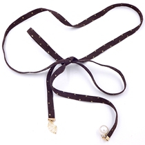 Fine Waist Chain Woman Han Version Lady Dress 100 Hitch Dress Fashion Trim Waist Rope Student Casual Pants With Waist Chain