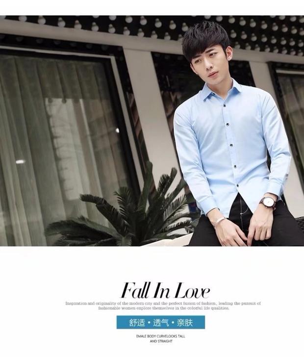 Thắt nơ nam cưới đám cưới chú rể chú rể anh em nhóm áo cưới nhặt quần áo màu hồng dài tay áo mỏng áo sơ mi hàn quốc