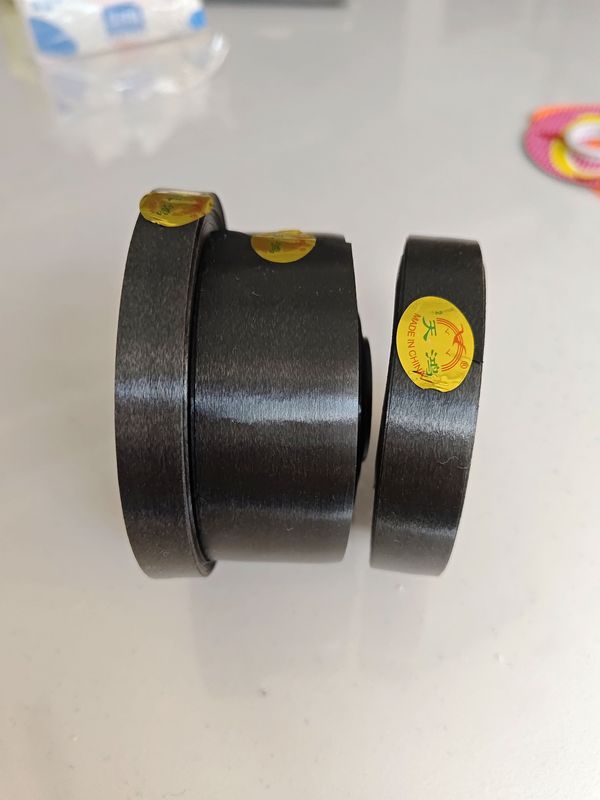 Black Plastic Ribbon, Handmade Wind Chime Ribbon Material, Birthday Cake Binding Rope, Flower Packaging Ribbon Black Plastic Ribbon, Handmade Wind Chime Ribbon Material, Birthday Cake Binding Rope, Flower Packaging Ribbon