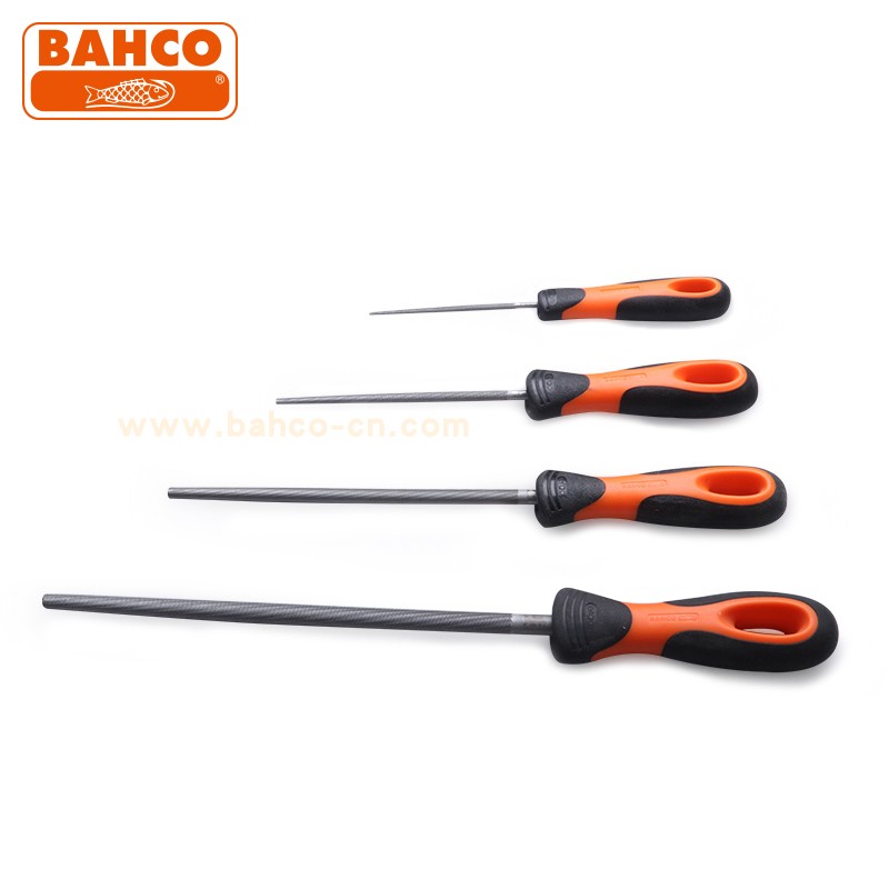 BAHCO Baigu Fish brand round file garden shorty round round knife Cylindrical steel file grinding iron grinding tools import