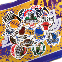 NBA Basketball Warriors Lakers Badge Stickers Raptors James Kobe Personal Travel Box Stickers Water-proof