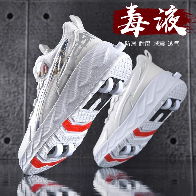 Four-Wheel Walking Shoes for Boys and Girls, Roller Skates, Invisible Retractable Walking Shoes with Wheels, Children's Sports Shoes Four-Wheel Walking Shoes for Boys and Girls, Roller Skates, Invisible Retractable Walking Shoes with Wheels, Children's Sports Shoes