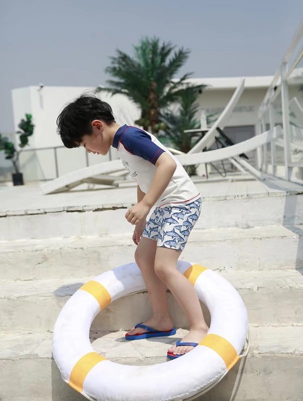 Đồ bơi bé trai chia nhanh quần áo chống nắng cho trẻ em Đồ bơi chống nắng tay ngắn - Bộ đồ bơi của Kid đồ bơi mẹ và bé