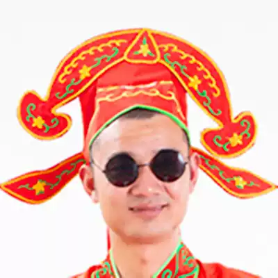 If the mother-in-law like father-in-law hat husband groom funny Tong Pak Fu Jiangnan four gifted scholar elderly will sketch