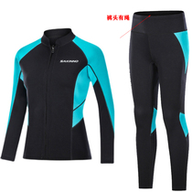 2mm size ladies snorkeling top trousers motorboat paddle board surf cold warm winter swimming wetsuit set