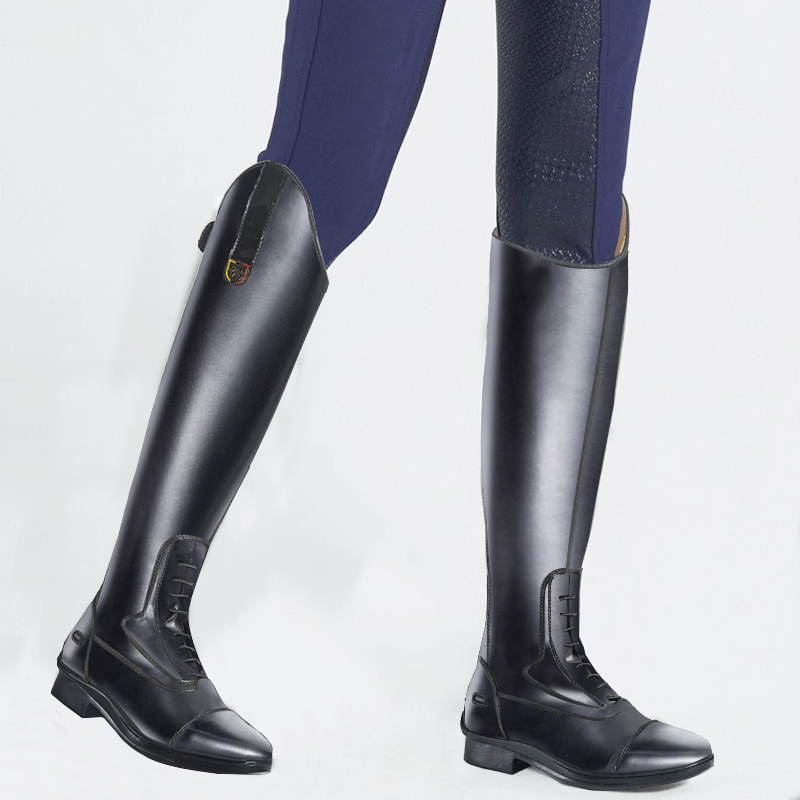 牛革ロング乗馬ブーツ障害物ブーツ柔らかい牛革騎士乗馬ブーツハイブーツ乗馬ブーツ8フィートドラゴン