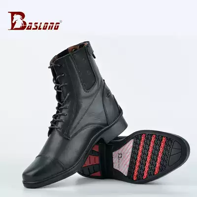 Italian equestrian booties Horse riding lace-up Horse riding boots Knight riding boots Leather shoes Leather boots Obstacle booties Casual sports