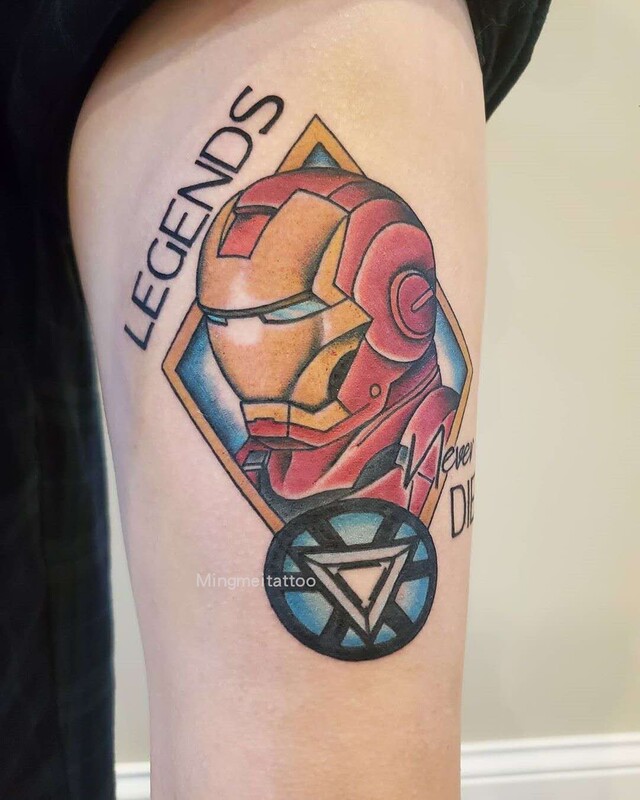 Mingmei Original Iron Man Animation Tattoo Sticker Simulated Tattoo Waterproof Flower Arm Long-Lasting Scar Covering Cool Man Mingmei Original Iron Man Animation Tattoo Sticker Simulated Tattoo Waterproof Flower Arm Long-Lasting Scar Covering Cool Man