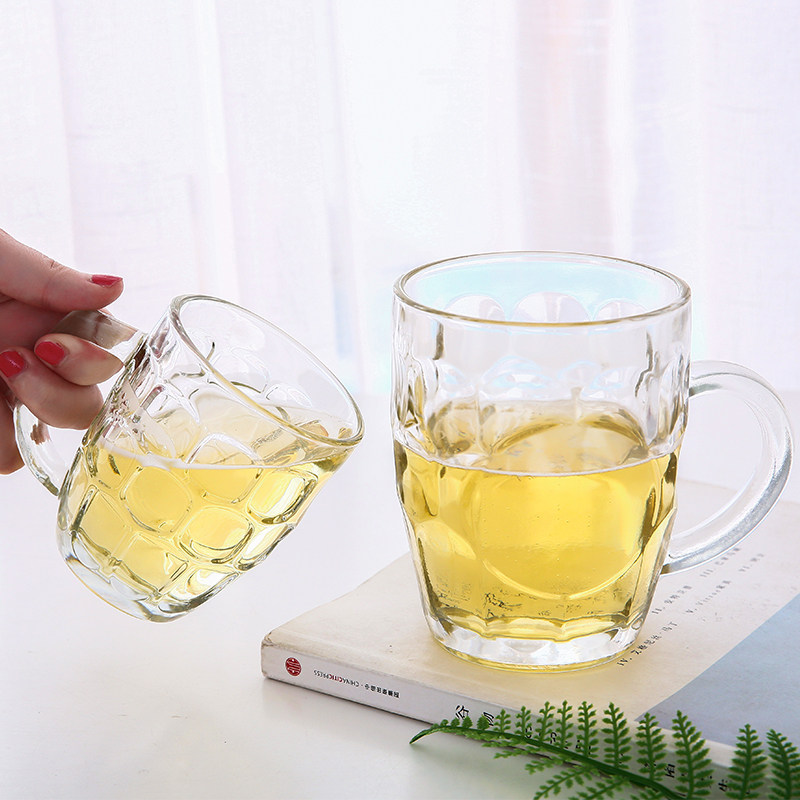 Thickened Water Cup Home Cup Glass Cup Tea Cup Minima With Handle Beer Mug Large Capacity Pineapple Cup Zale Cup
