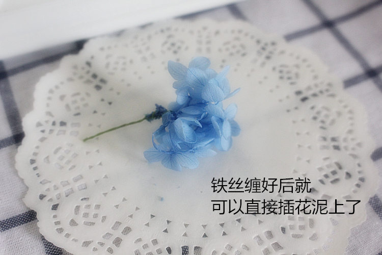 Hoa vĩnh cửu Hoa ngày Valentine Hộp quà tặng phụ vòng hoa xe treo kính che đầu cô dâu A-class gỗ tú cầu - Phụ kiện tóc băng đô tai thỏ
