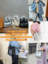 (No shoes) 1w consumption wrinkled leather tramp bag hand chain bag shoulder womens bag 24 new A*s