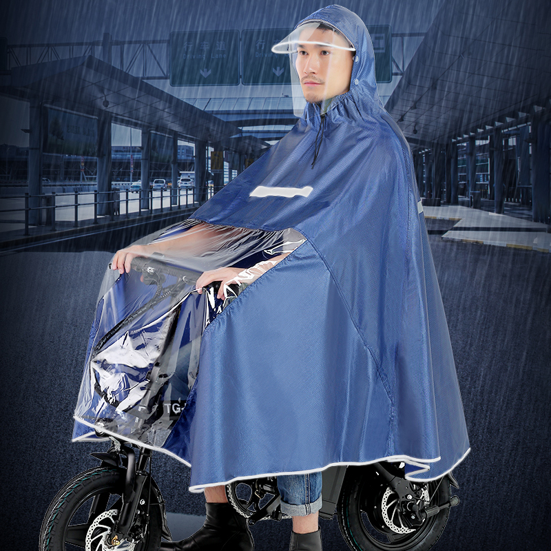 Generation Driver Raincoat Driver Special Drop Drop Small Electric Folding Car Ride Transparent Single Conjoined Long Style Rain Cape Man-Taobao