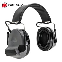 TAC-SKY高配硅胶耳套IPSC版C2Comtac II战术降噪拾音耳机灰色GRAY