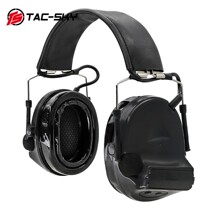 TAC-SKY high-end silicone earmuffs IPSC version C2 Comtac II tactical noise reduction headphones black BK