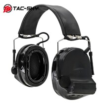 TAC-SKY高配硅胶耳套IPSC版C2 Comtac II战术降噪拾音耳机黑色BK