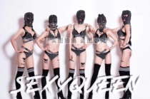TT high-end nightclub bar singer djds dance team gogo sexy full diamond bandit bikini headgear costume
