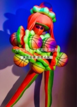 TT high-end nightclub bar singer djds dance team gogo halloween fluorescent flower demon one-piece trousers costumes