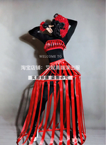 TT high-end nightclub bar singer djds dance team gogo Halloween Rose elf suit to play out