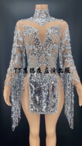 TT high-end custom singer ds sexy lace dress