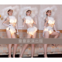 TT Home Christmas Valentines Day Interactive Feather Led Sexy Gogo Acting Out of the Bar ds Out of Service