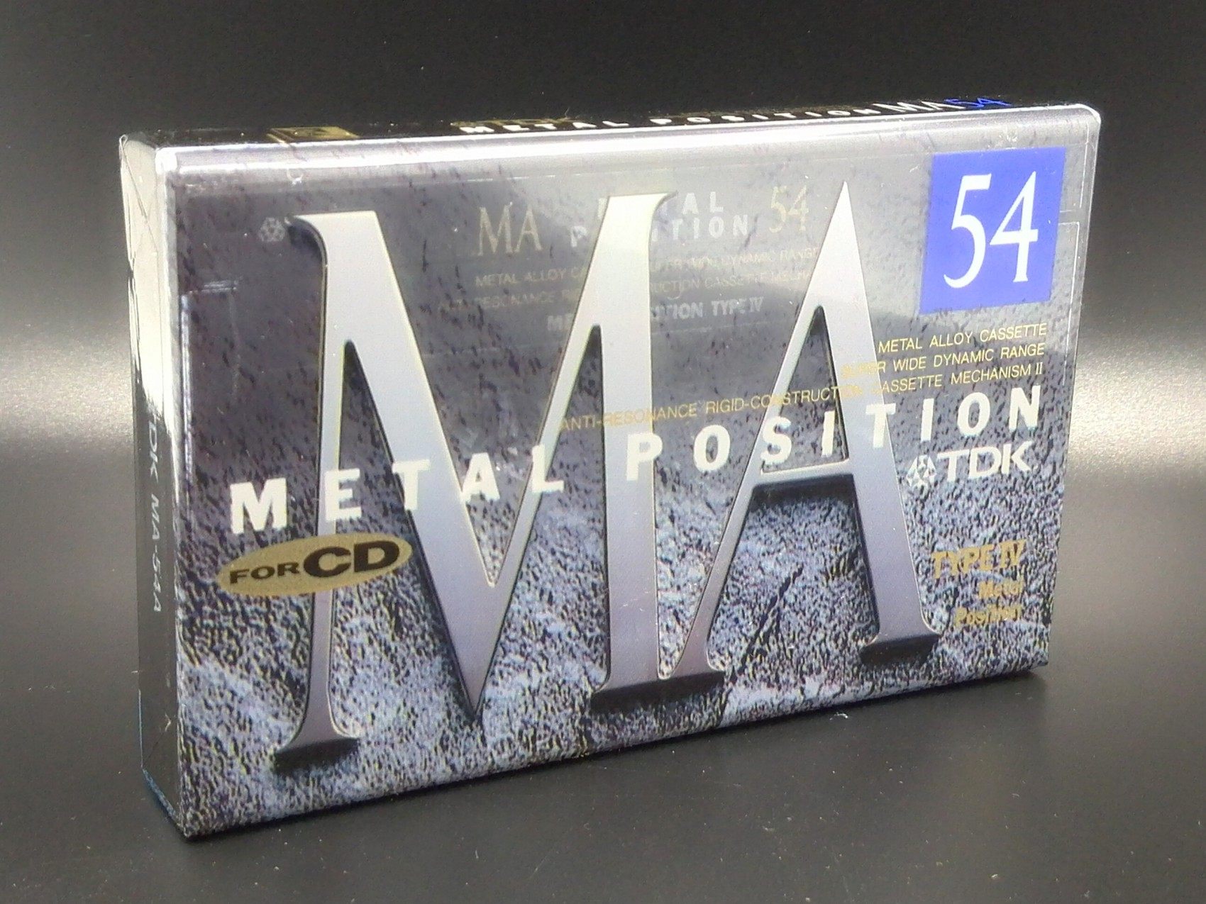 TDK MA54 IV class (metal band) iron with a collection grade blank cassette tape card with