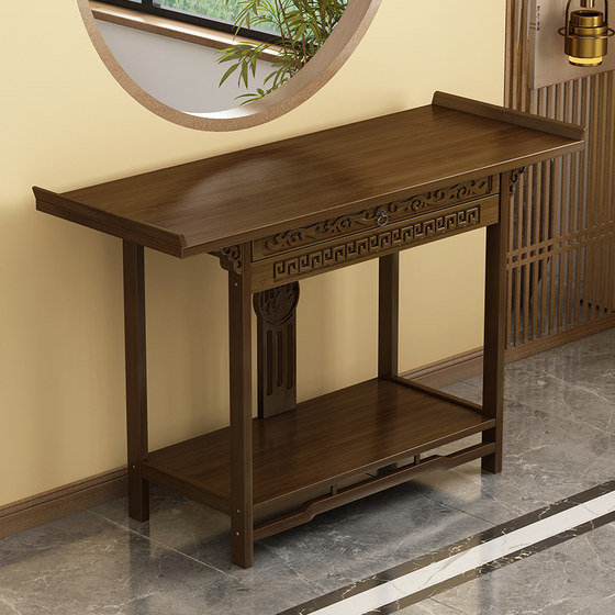 New Chinese style console table living room wall table solid wood Chinese console table entry long table for table home use case