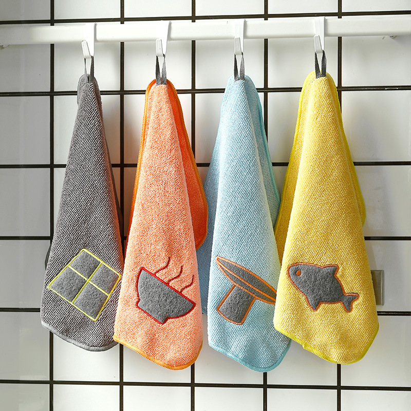 Housework rag kitchen is not easy to lose hair, clean cloth cleaning table glass furniture water absorption cleaning