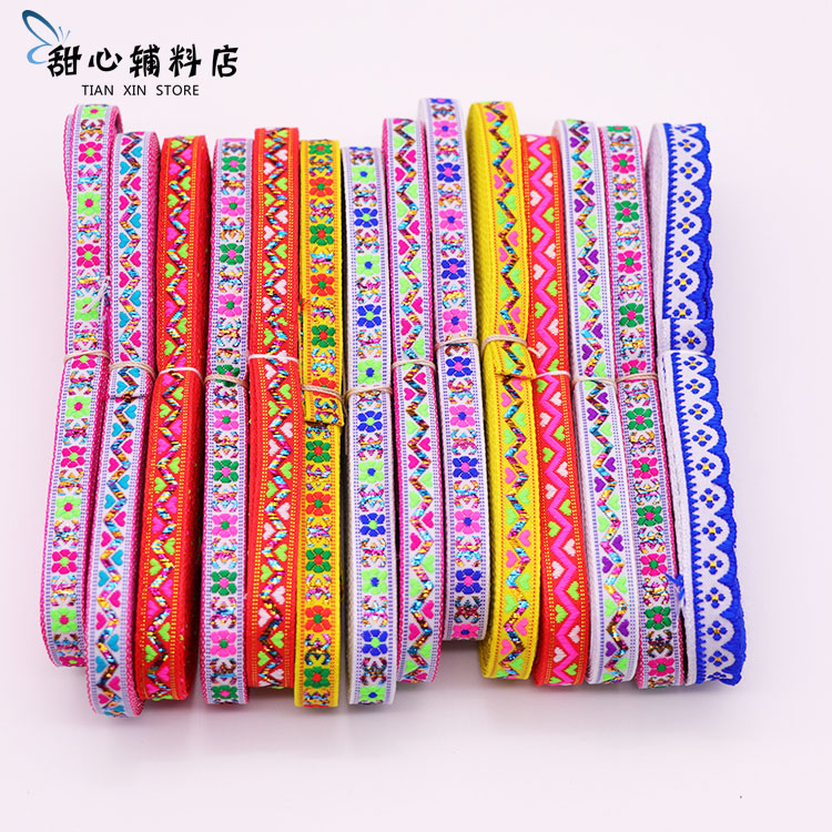 1cm ethnic small lace ethnic minority clothing lace accessories accessories ethnic style handmade DIY ribbon edge
