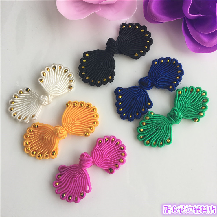 Disc buckle for special sale of hot sell solid pipa disc buckle Flag-gown with family Wind blouse button Festive Copyposted Disc Buckle