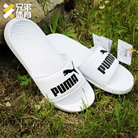 Brother Sports Puma POPCAT Dép thể thao màu đen và trắng trung tính cổ điển 360265-12 giày bitas