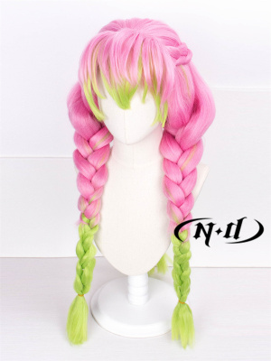 taobao agent Restore thick twist braid!ND Home] Ghost Destroy Blade Ganlu Temple honey -shaped model cos wigs