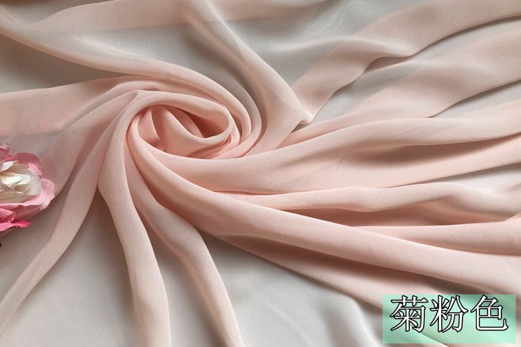 Màu sắc rắn 100d voan georgette vải lót với mùa hè voan trang phục trang phục rèm cửa tay áo - Vải vải tự làm vải cotton nỉ