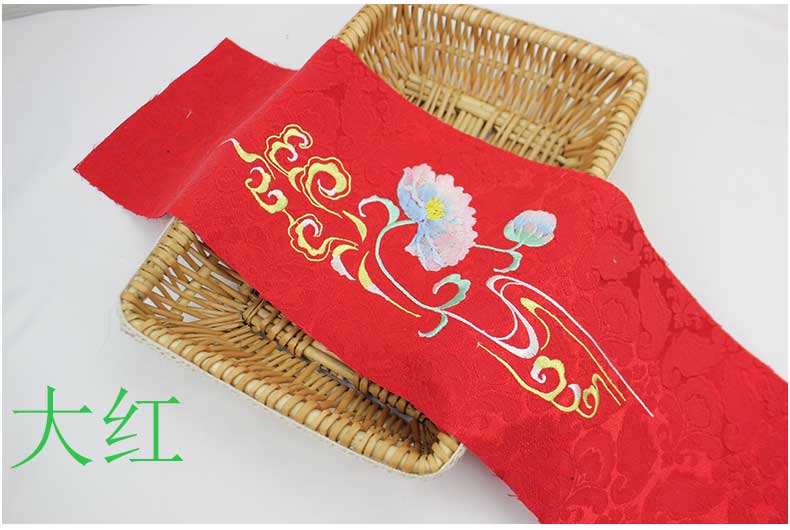 yếu tố Trung Quốc Terminalia bán thành vải thêu vải váy hoa mẫu đơn đứng đầu với các phụ kiện vải gốc hoa thêu Mo - Vải vải tự làm cotton 2 chiều