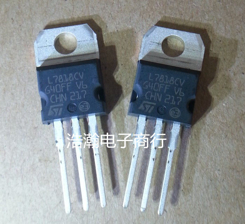 New L7818 L7818CV LM7818 TO-220 three-terminal regulator straight plug 18V