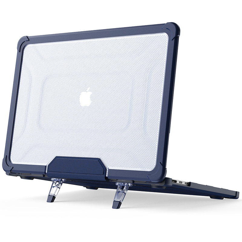 Suitable for MacBook Air 15 Protective Case Pro 14.4inch M2/M1 2023 Laptop Shell Apple Computer Case Hard Tpu Edge with Stand Cooling Transparent Anti-Drop Comes with Keyboard Film